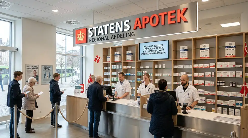 Statsejet Apotek som også sælger Kokain, Heroin og Hash